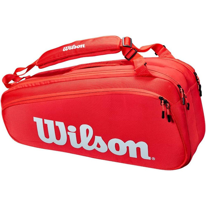 Тенісна сумка Wilson Sporting Goods (XL, червона/екскурсійна, однотонна (тверді речовини для втечі))