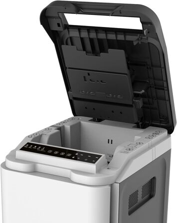 Шредер Aktenvernichter P5 з автоподачею, 350 аркушів, 19L кошик, тихий (65dB), частковий та рес-різ, автоматичне вимкнення