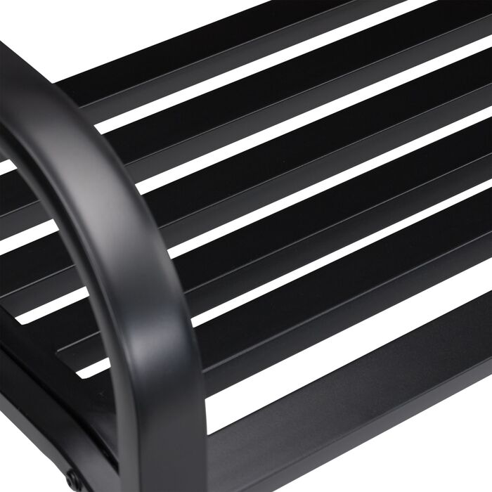 Relaxdays Чорна Садова Лавка