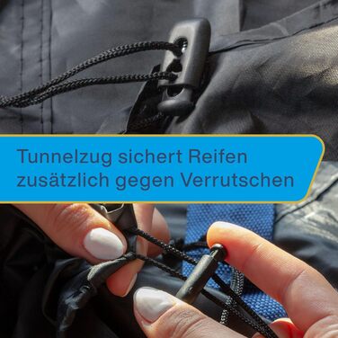 Набір для зберігання та транспортування коліс Cartrend, 4 шт., водовідштовхувальні, чорно-червоні