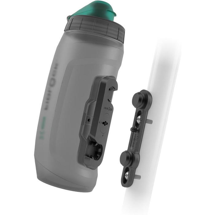 Набір пляшок для води Fidlock Пляшка TWIST 590 антибактеріальна велосипедна основа прозора чорна/світло-зелена кришка для бруду