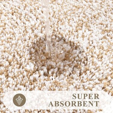 Набір килимків для ванної кімнати Pauwer: 3 шт. (душовий килимок, килимок для туалету), мікрофібра, плюш, антиковзаючі, машинне прання, 18'x26'+18'x48'+U Shape 20'x24', хакі