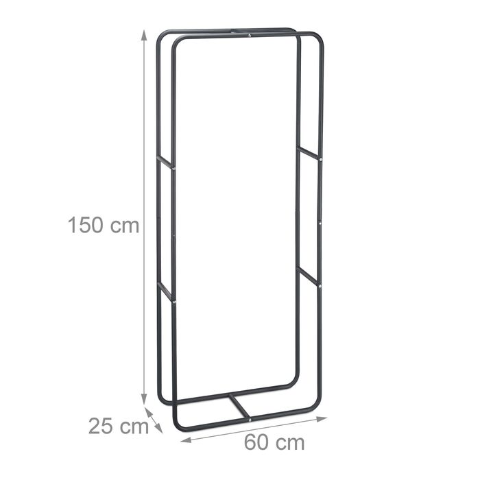 Стильна металева полиця для дров Relaxdays