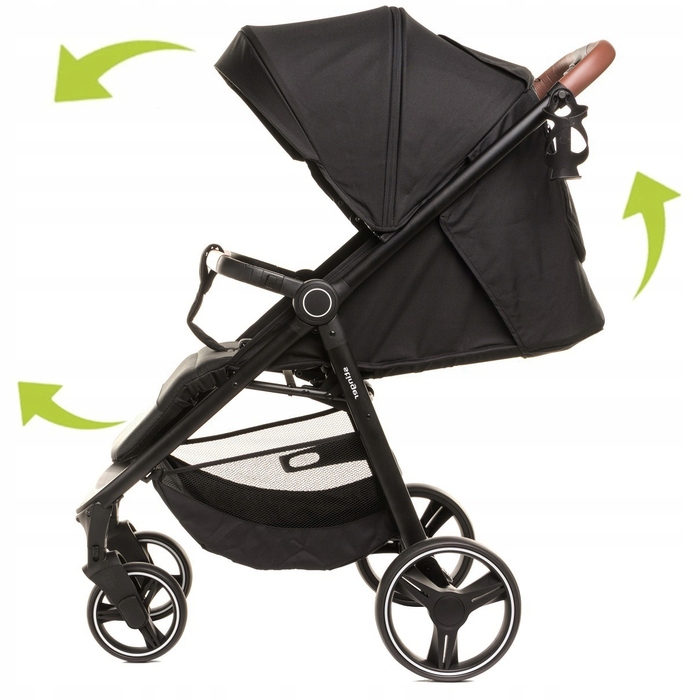 Дитячий прогулянковий візок 4Baby Stinger XXIII, чорний