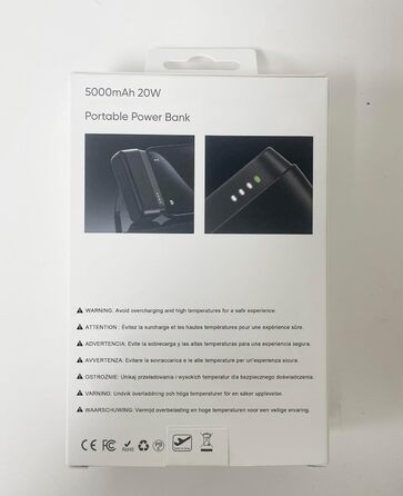 Швидкий зарядний пристрій 20 Вт PD 5000 мАг міні-павербанк для iPhone 14/13/12/11, портативний акумуляторний блок