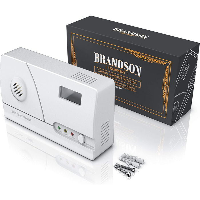 Датчик CO2 Brandson: вимірювач якості повітря, сенсор CO2, термометр, гігрометр, будильник, індикатор рівня CO2