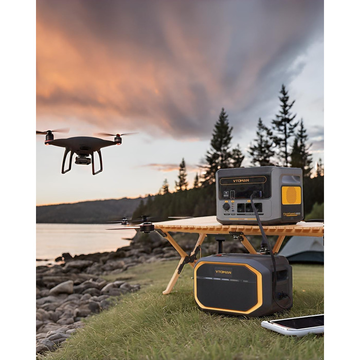 Портативна електростанція VTOMAN FlashSpeed 1500 EB: 1548Wh, 3000W (пік), LFP, для кемпінгу та надзвичайних ситуацій