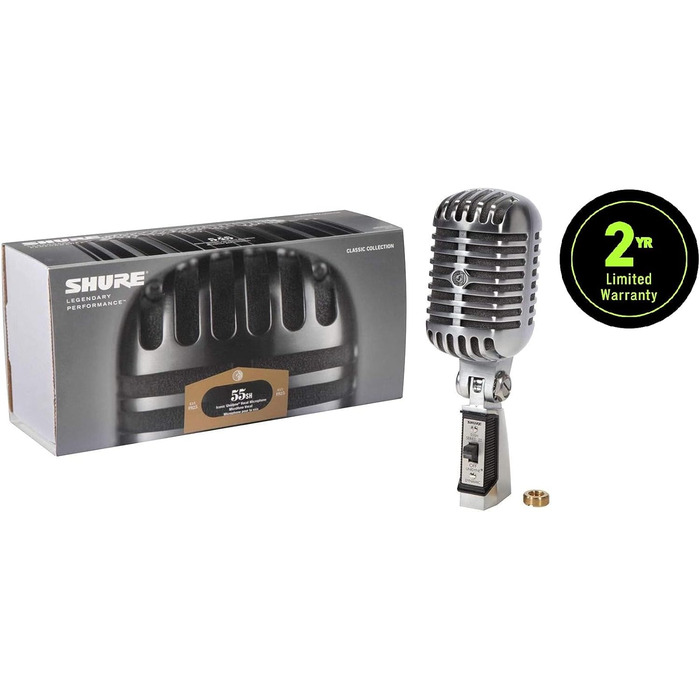 Мікрофон Shure 55SH II динамічний вокальний, ретро-стиль, кардіоїдний, для сцени та виступів