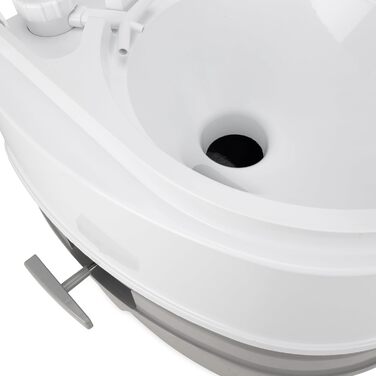 Camco 41544 Преміум-Туалет для подорожей з знімним баком | Об'єм 5,3 л | Для кемпінгу, піших прогулянок, на човні, у автодомі та інше