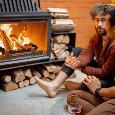Камінний набір Relaxdays з чавуну на ніжках