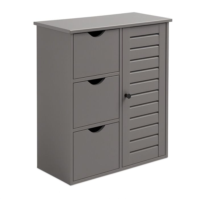 Шафка для ванної кімнати Relaxdays з 3 висувними ящиками