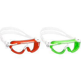 Окуляри для плавання преміум-класу Cressi Baloo для дітей окуляри для плавання преміум-класу Baloo для маленьких дівчаток (Помаранчевий / Білий)