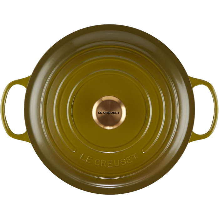 Le Creuset Signature Сковорода-жаровня з кришкою, чавун, Ø 28 см, 4.2 л, Ocean (оливковий зелений)