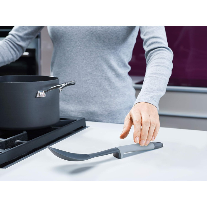 Набір кухонних аксесуарів Joseph Joseph Elevate, 6 шт. з поворотним підставкою, ергономічні силіконові ручки, антипригарне покриття (Блок, Синій)