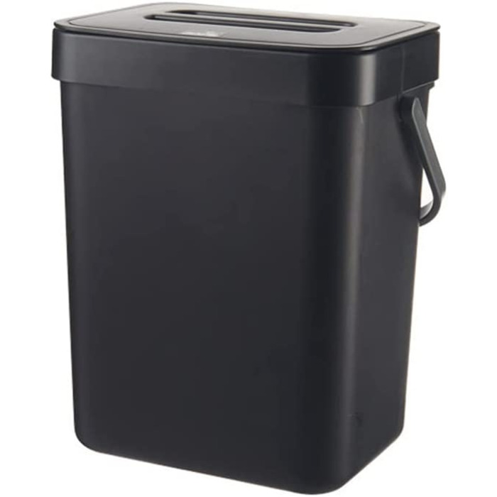 Органічне відро для компосту Boxwizard відро для компосту для кухні невеликий контейнер для компосту 3 л кухонний контейнер для сміття побутової навісний контейнер з кришкою Компостер для сміття у ванну кімнату / спальню в приміщенні (елегантний чорний, 3