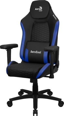 Ігрове крісло Aerocool GR, ергономічне, регульовані подушки, AeroWeave, Blue CROWN