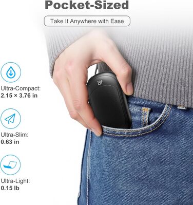 Електричні грілки для рук Macchiatto 2 шт., багаторазові, 3200mAh, 3 рівні нагріву, до 60°C, ідеальний подарунок на зиму, чорні