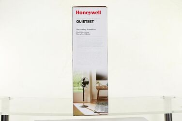 Осцилюючий баштовий вентилятор Honeywell QuietSet для всієї кімнати (5 налаштувань швидкості, коливання 80, функція таймера, автоматичне вимкнення освітлення, дистанційне керування) (HSF600, одинарний)