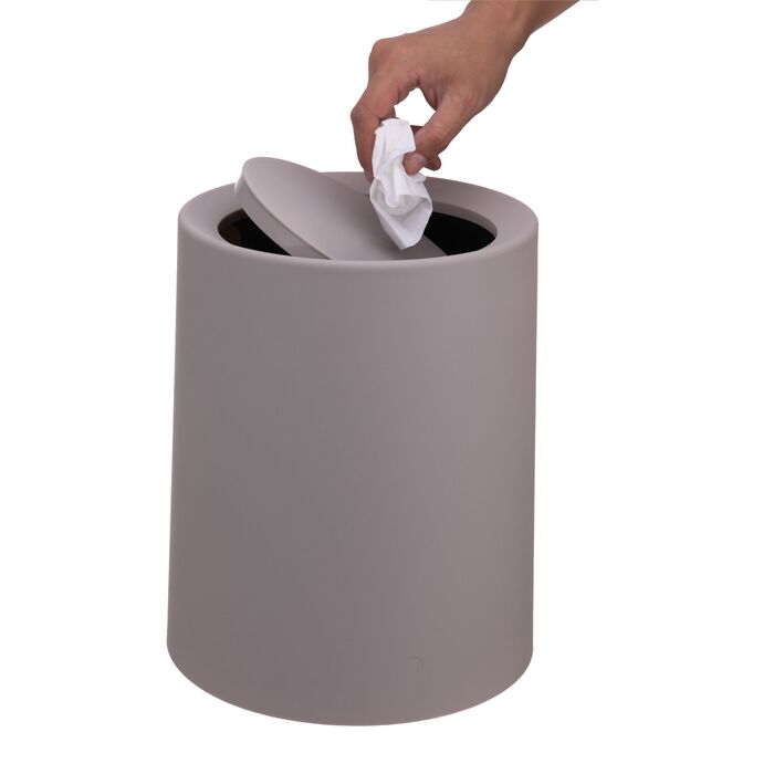 Відро для сміття Relaxdays з кришкою-качалкою, 13 літрів