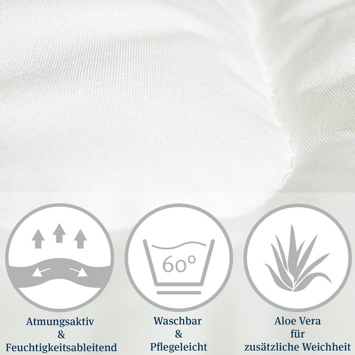 Ковдра Paradies Ganzjahresdecke 135x200 см - Prima Bio, тепла та дихаюча, стегане покривало для ліжка 135x200 см