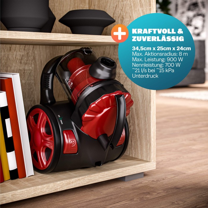 Мультициклонний пилосос Red 900 Вт ECO Power
