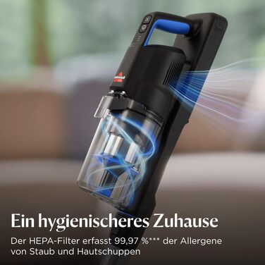 Акумуляторний пилосос Bissell PowerClean FurGuard для шерсті тварин: 280W, HEPA-фільтр, самоочисна щітка, 50 хв роботи