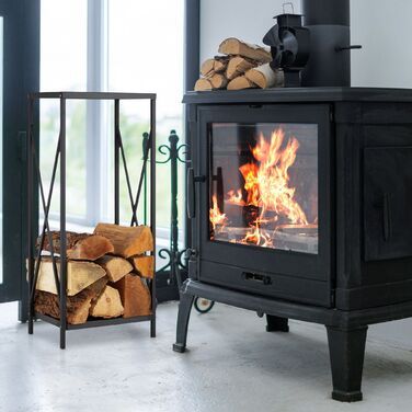 Стильна полиця для дров Relaxdays з міцної сталі