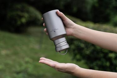 Фляга для води iBasingo Titan 550ml - Металева, для туризму, спорту, з широким горлом