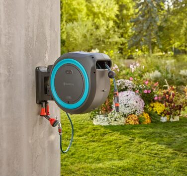Gardena PowerRoll XXL Solo: Автоматичний шланг-намотувач з акумулятором, 40 м, для саду (18645-55)