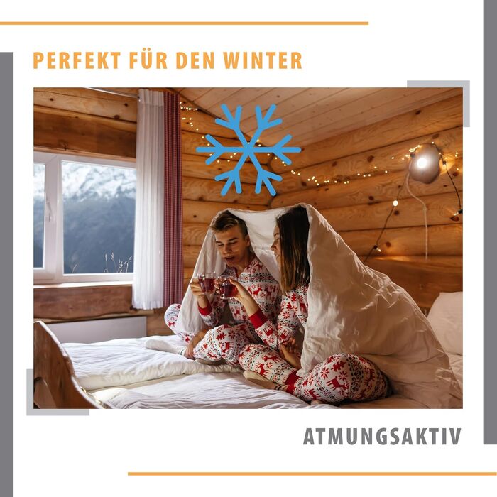 Зимова ковдра 140x200 см - тепла та м'яка ковдра для алергіків, сертифікат Oeko-Tex, пральна, тепла ковдра для сну