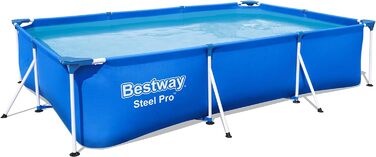 Каркасний басейн Bestway Steel Pro без насоса 300 х 201 х 66 см, синій, квадратний 300 х 66 см без аксесуарів Синій