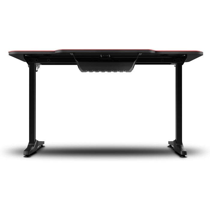 Ігровий стіл DRIFT GAMING з карбоновою поверхнею, великим килимком, підставками для чашок та навушників, регульованими ніжками, чорний (DRDZ200)