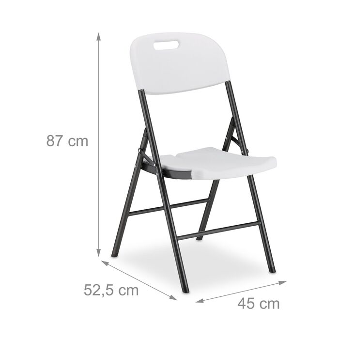 Набір з двох розкладних садових стільців Relaxdays