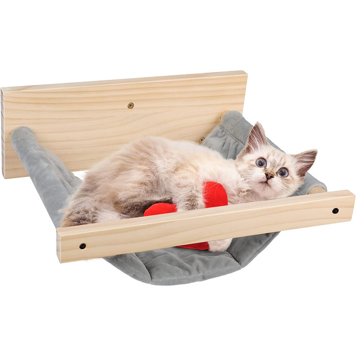 Настінний гамак для кішок Zvonema-гамак для кішок, відмінна розвага для кішок, спати, грати, лазити, лазити по стінах для кішок, відпочивати, вміщує до 15 кг