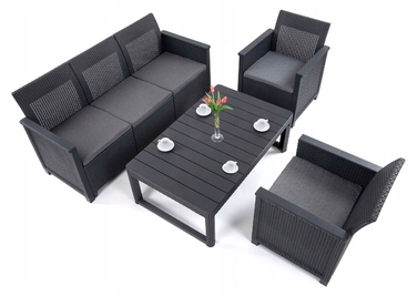 Комплект садових меблів Keter з пластику, сірий, 4 предмети