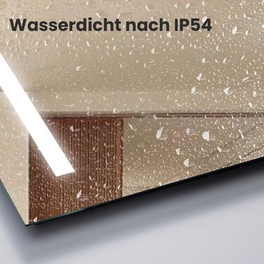 LED дзеркало для ванної кімнати з підсвічуванням | Водостійке IP54 | Сенсорне управління | 70x50 см | Стиль 2