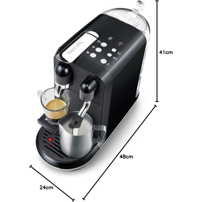 Кавомашина Sage Nespresso Creatista Uno SNE500BKS, глянцева чорна