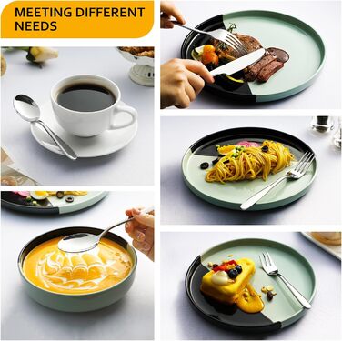 Набір столових приборів Velaze на 12 осіб (60 предметів) з нержавіючої сталі, столовий набір з 12 ножів, виделок, десертних виделок, ложок та чайних ложок, полірований, придатний для миття в посудомийній машині