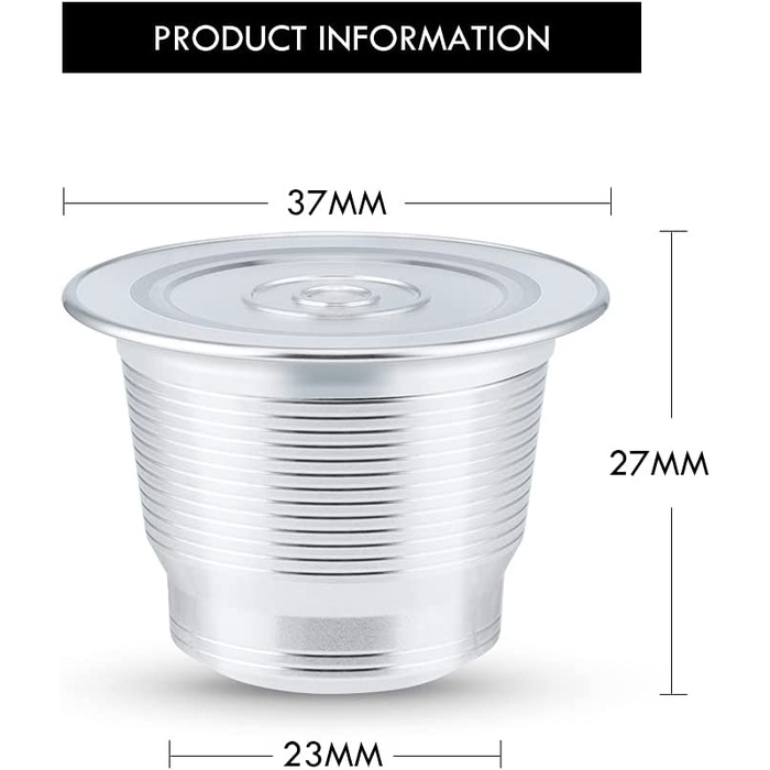 Кавові капсули RECAFIMIL, багаторазові капсули Nespresso, нержавіюча сталь, багаторазового використання, тримач для кавових капсул, фільтри, Сумісність