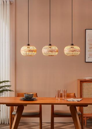 Стійка лампа EGLO Amsfield з металу та бамбуку, чорна, для вітальні та спальні, E27