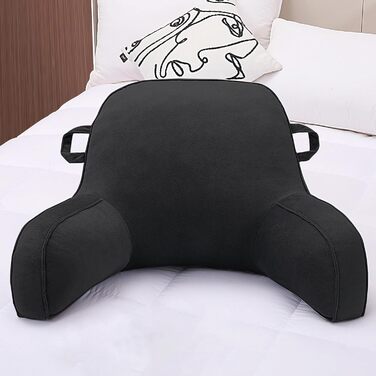 Підлогове крісло-мішок з підлокітниками, для читання та відпочинку, чорне