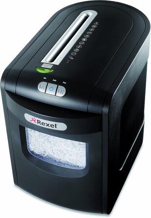Шредер Rexel REM820 для документів, мікроріз, ручний привід, 21 л, чорний