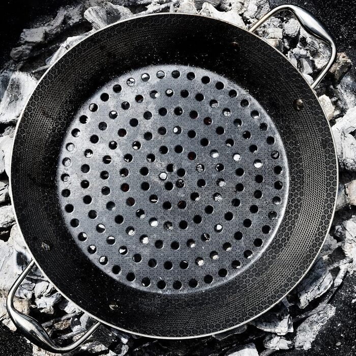 HexClad гібридна сковорода-гриль з антипригарним покриттям, термостійка до 482°C, безпечна для миття в посудомийній машині