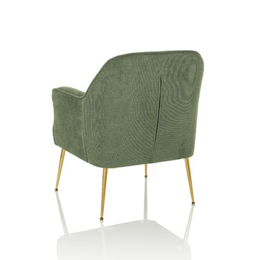Крісло-релакс Тассос, тканина зелена, hjh LIVING