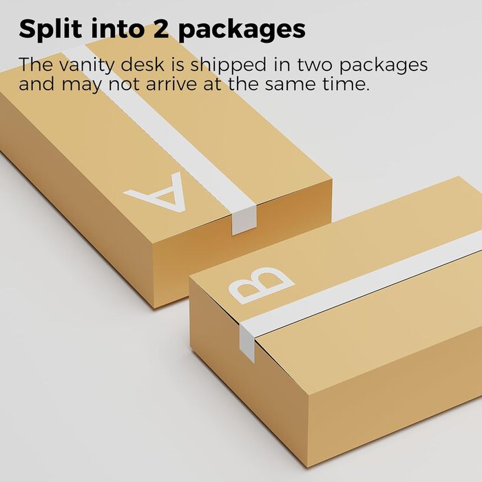 Великий туалетний столик ANWBROAD з регульованою LED-підсвіткою 3 кольорів та розеткою. Сучасний туалетний столик з дзеркалом, 7 ящиків, білий, 140x110x40 см. Модель BDT83W