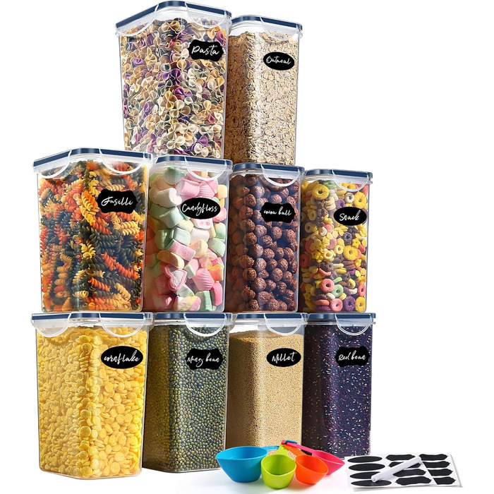 Набір контейнерів для зберігання YASHE 24 шт. з кришкою, герметичні, BPA-free, для сухих продуктів