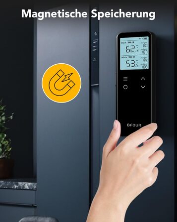 Бездротовий термометр для м'яса BFOUR BF-80 з Bluetooth та Wi-Fi, 2 зонди, 6 сенсорів, IP67 водонепроникний, сенсорне управління, APP-керування, термометр для приготування BBQ, духовки та гриля