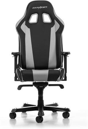 Ігрове крісло DXRacer King K99, шкірозамінник, чорно-сірий, до 200 см