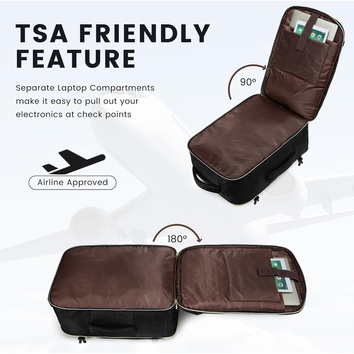 LOVEVOOK Рюкзак для ручної поклажі 40L, жіночий, для подорожей, великий, сумка-валіза, рюкзак для ноутбука 17.3