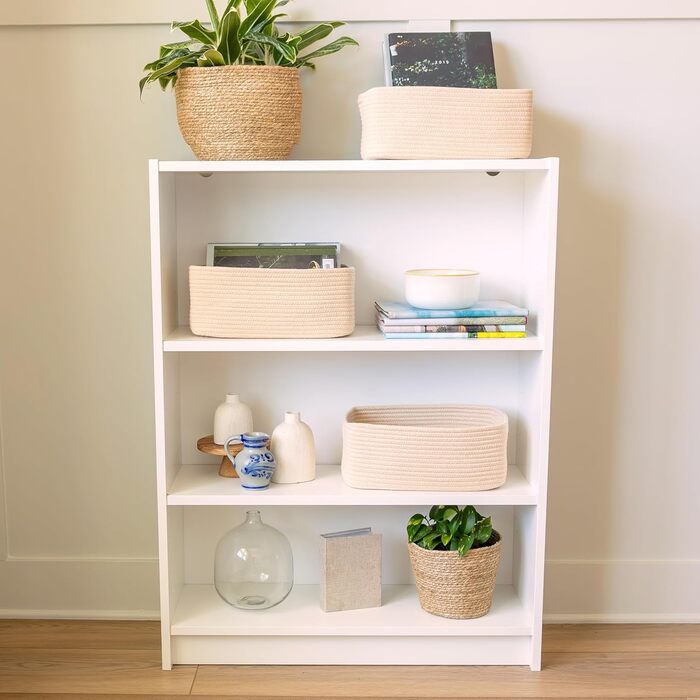 Органайзери для полиць NaturalCozy, прямокутні, 30 x 20,3 x 11,4 см, зелені (3 шт.)